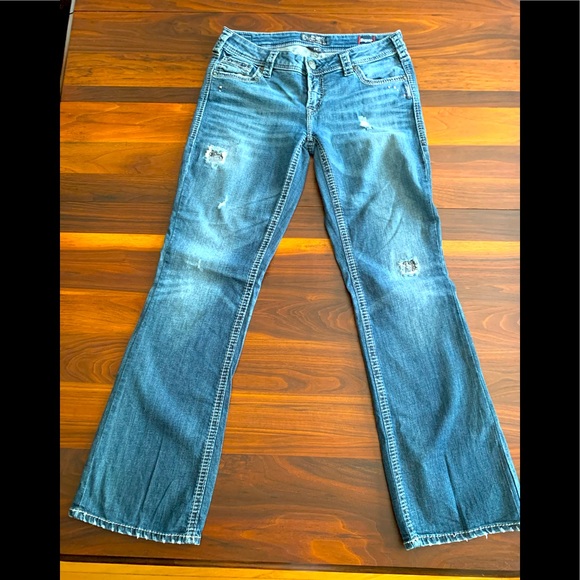 SILVER AIKO mid rise bootcutđź‘– jeans - Picture 1 of 6